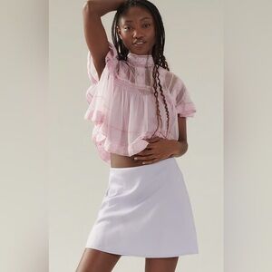 Anthropologie Tilda Mini Slip Skirt Linen Addition
Color: lavender